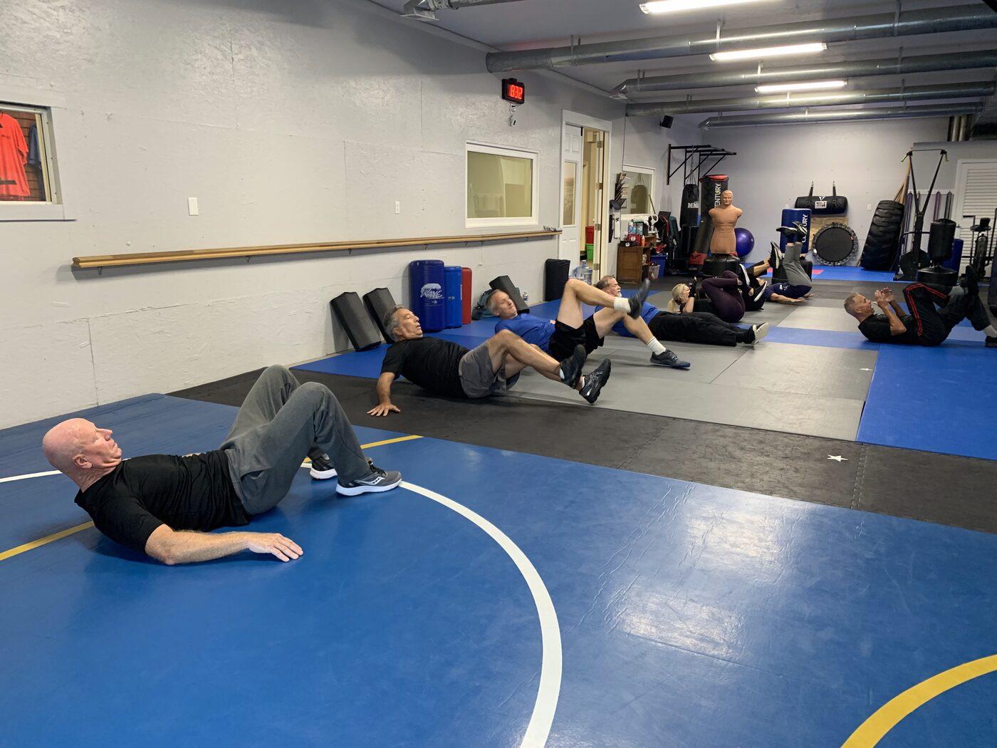 High-energy Krav Maga fitness class